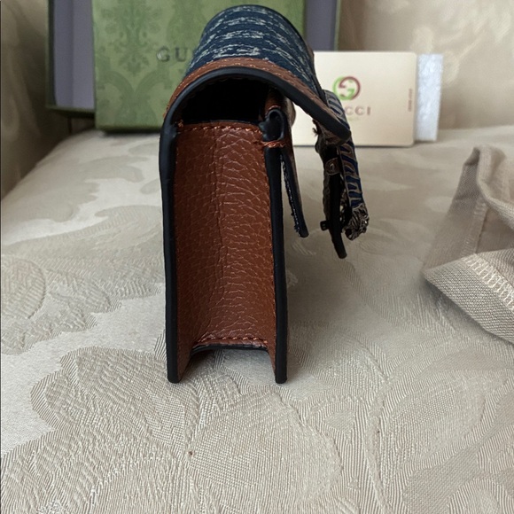 Gucci Blue and Brown Crossbody Bag - Picture 5 of 8